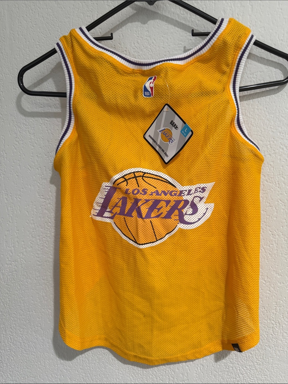 NBA Los Angeles Lakers Gold and Purple Mesh Dog Tank